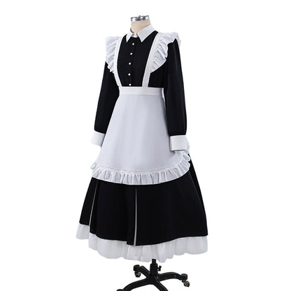 【Size S-2XL】DokiDoki-R Anime Cosplay Costume Maid Dress