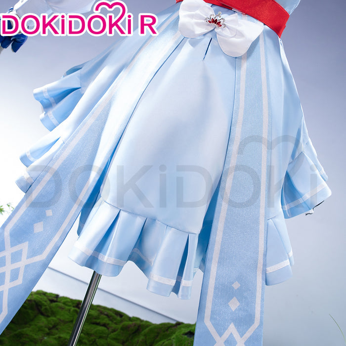 【Size S-2XL】DokiDoki-R Anime Cosplay Costume Summer Outfit Blue Dress Cute