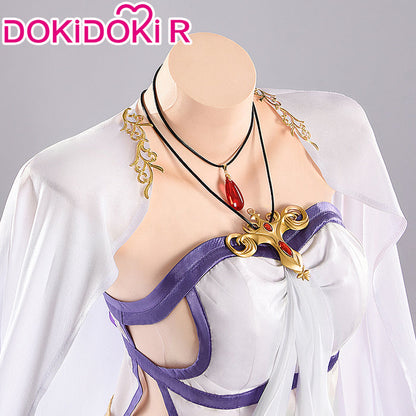 【Size S-2XL】DokiDoki-R Anime Manga Cosplay Nun Costume White Long Dress