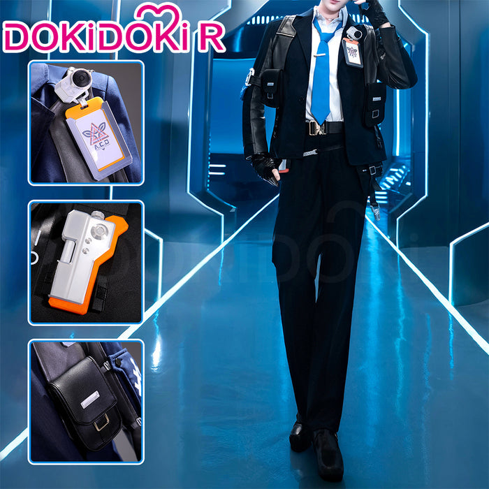【Size S-2XL】DokiDoki-R Game Ananta Cosplay Captain Costume Suit