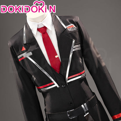 【Size S-2XL】DokiDoki-R Game Cosplay Costume Black Suit