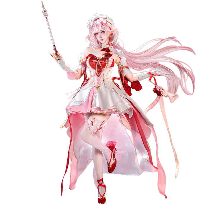 【Size S-2XL】DokiDoki-R Game Honkai Impact 3rd Cosplay Elysia Costume Messenger of Love