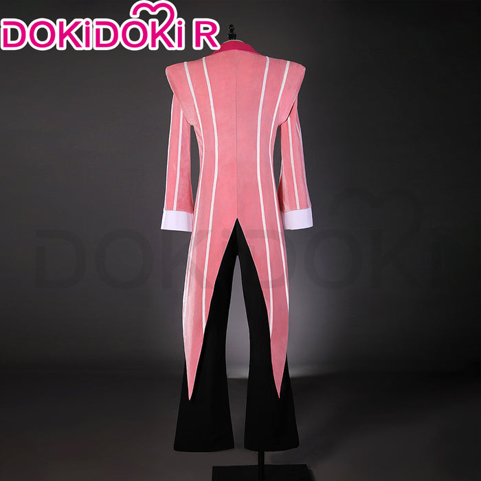 【Size S-3XL】DokiDoki-R Anime Hell Hotel Cosplay Costume Demon Velvet Pink Suit 2nd Season