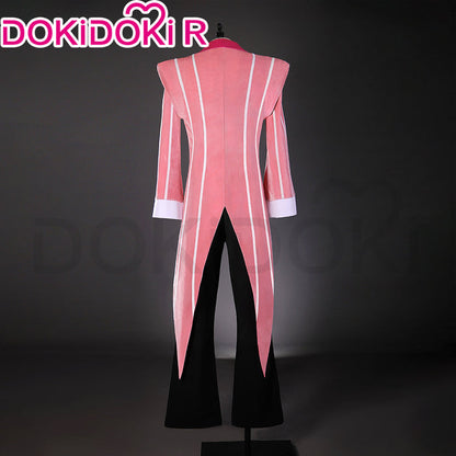 【Size S-3XL】DokiDoki-R Anime Hell Hotel Cosplay Costume Demon Velvet Pink Suit 2nd Season