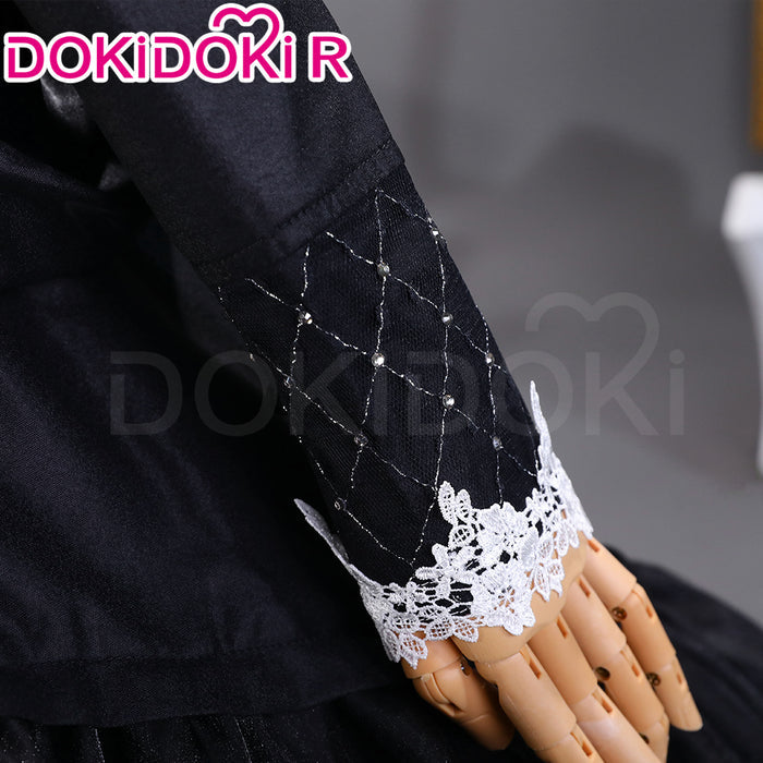 【Size S-3XL】DokiDoki-R Game Cosplay Black Dress Lolita Halloween