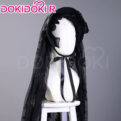 【Size S-3XL】DokiDoki-R Game Cosplay Black Dress Lolita Halloween