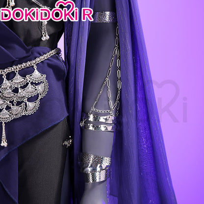 【Size S-3XL】DokiDoki-R Game Cosplay Black Purple Dress Halloween