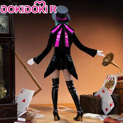 【Size S-3XL】DokiDoki-R VSINGER Cosplay Black Suit Costume Miracle Paint
