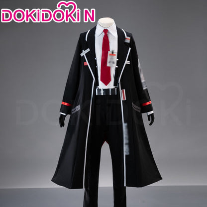 【Size XS-2XL】DokiDoki-N Game Cosplay Black Suit Costume