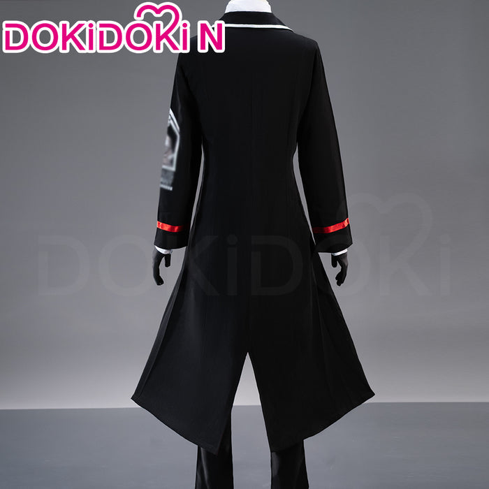 【Size XS-2XL】DokiDoki-N Game Cosplay Black Suit Costume