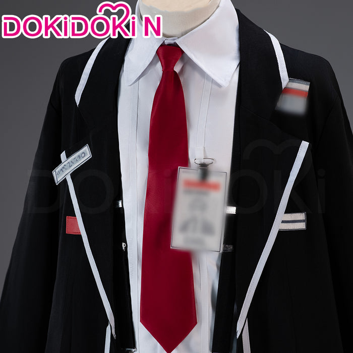【Size XS-2XL】DokiDoki-N Game Cosplay Black Suit Costume