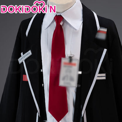 【Size XS-2XL】DokiDoki-N Game Cosplay Black Suit Costume