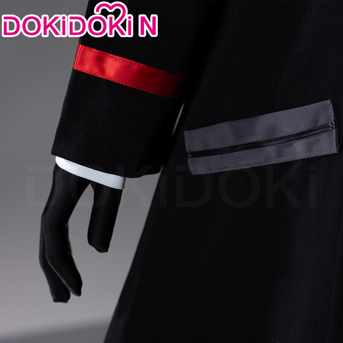 【Size XS-2XL】DokiDoki-N Game Cosplay Black Suit Costume