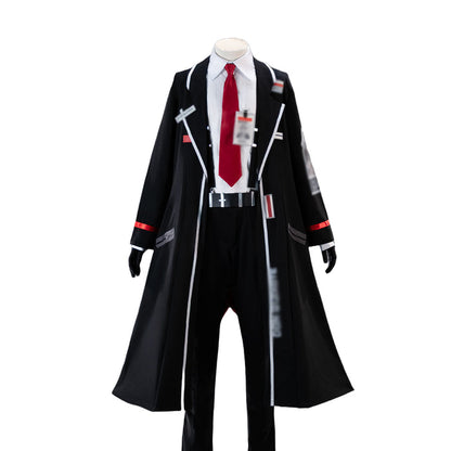 【Size XS-2XL】DokiDoki-N Game Cosplay Black Suit Costume