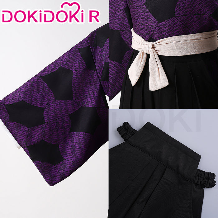 【Size XS-2XL】DokiDoki-R Anime Cosplay Costume Black Purple Costume