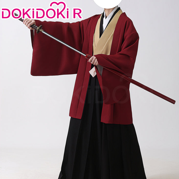 【Size XS-2XL】DokiDoki-R Anime Cosplay Costume Yellow White Inside With Red Haori