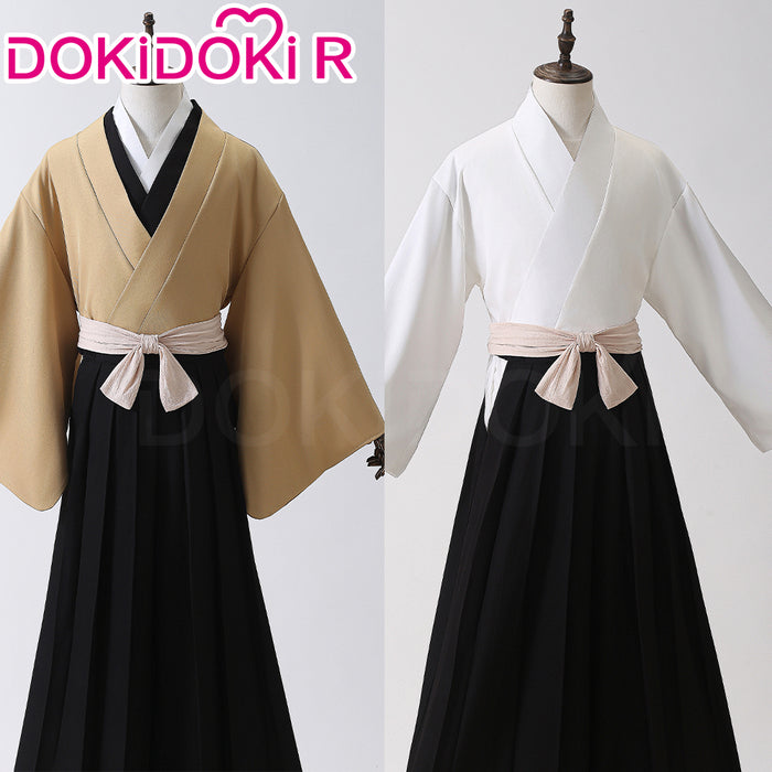 【Size XS-2XL】DokiDoki-R Anime Cosplay Costume Yellow White Inside With Red Haori