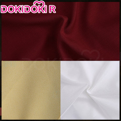 【Size XS-2XL】DokiDoki-R Anime Cosplay Costume Yellow White Inside With Red Haori