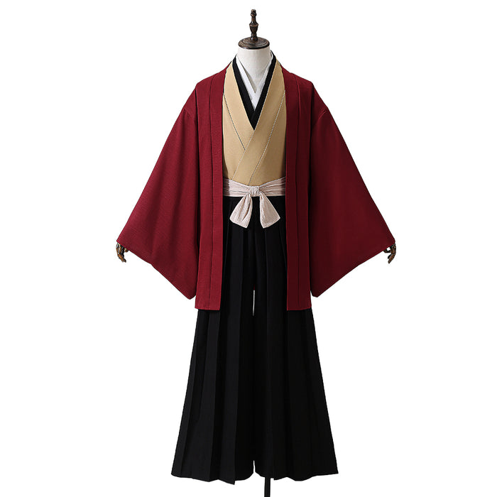【Size XS-2XL】DokiDoki-R Anime Cosplay Costume Yellow White Inside With Red Haori