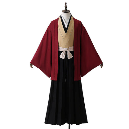 【Size XS-2XL】DokiDoki-R Anime Cosplay Costume Yellow White Inside With Red Haori