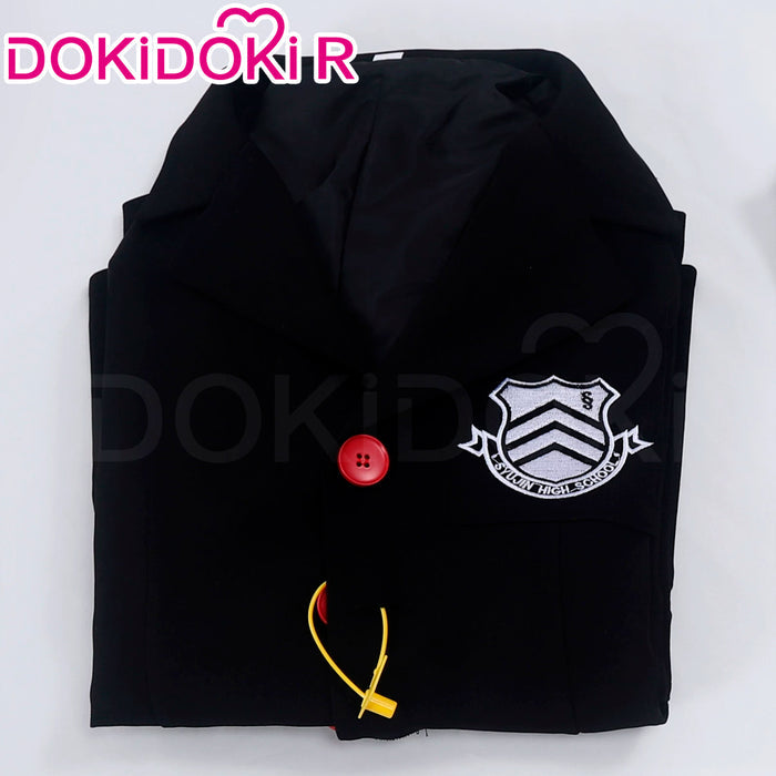 【Size XS-2XL】DokiDoki-R Anime Cosplay School Uniform Costume Black Suit Plaid Pants Casual Wear