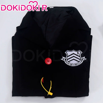 【Size XS-2XL】DokiDoki-R Anime Cosplay School Uniform Costume Black Suit Plaid Pants Casual Wear