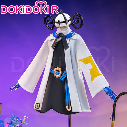 【Size XS-2XL】DokiDoki-R Game Cosplay Black White Cute Costume With Hat