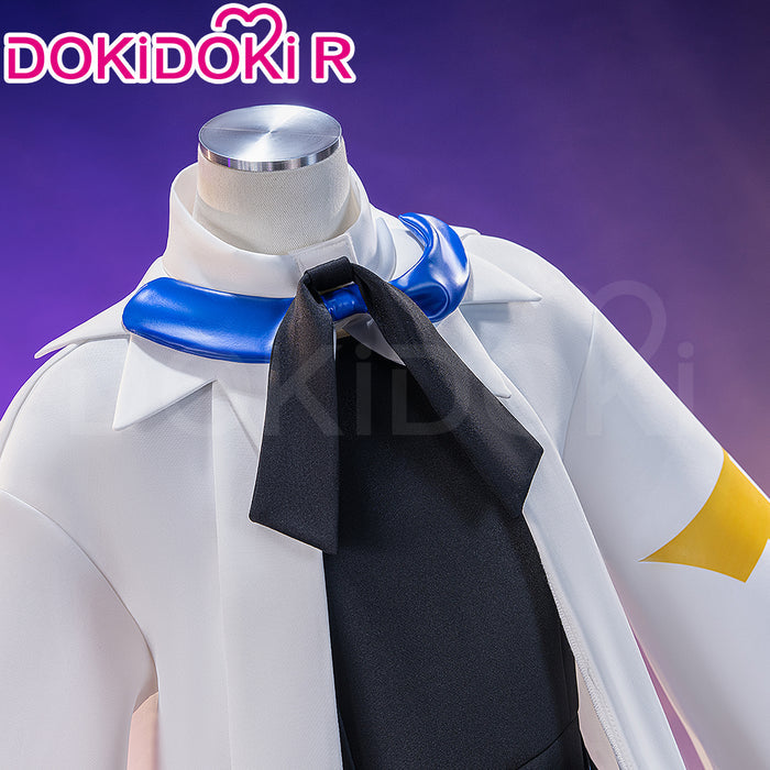 【Size XS-2XL】DokiDoki-R Game Cosplay Black White Cute Costume With Hat
