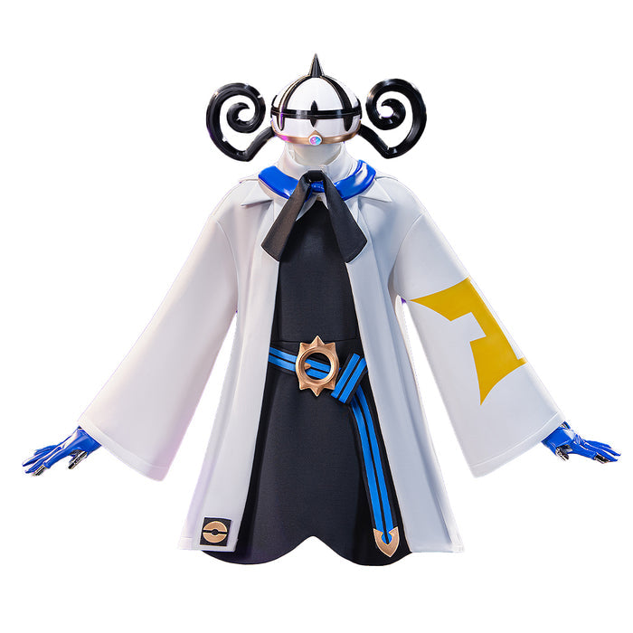 【Size XS-2XL】DokiDoki-R Game Cosplay Black White Cute Costume With Hat