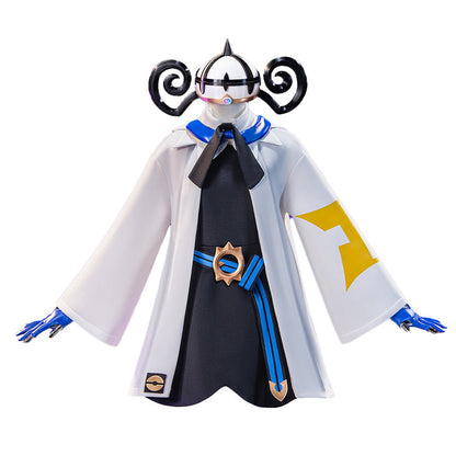 【Size XS-2XL】DokiDoki-R Game Cosplay Black White Cute Costume With Hat