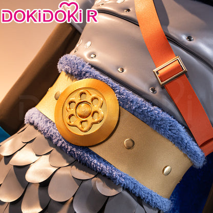 【Size XS-3XL】DokiDoki-R Anime Cosplay Costume Elbaph Arc Blue Inside Grey Armor