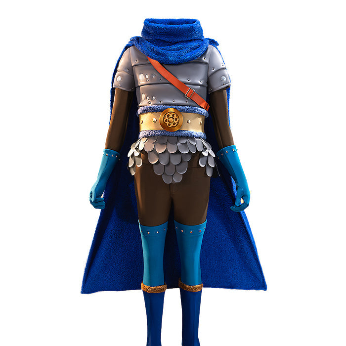 【Size XS-3XL】DokiDoki-R Anime Cosplay Costume Elbaph Arc Blue Inside Grey Armor