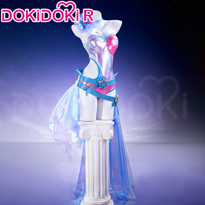 【Size XS-3XL】DokiDoki-R Cosplay Costume Silver Blue Pink Suit Disco Pop