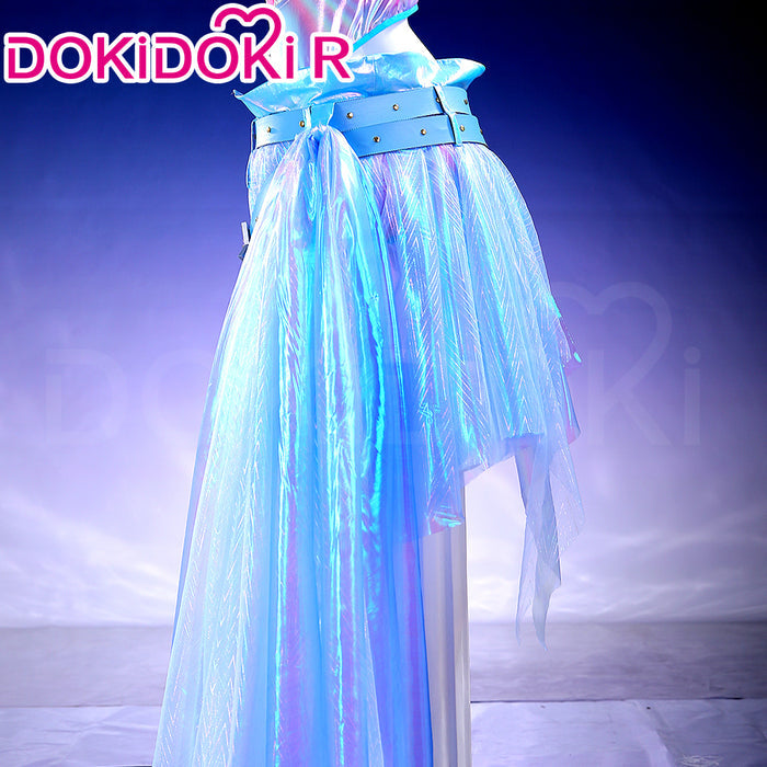 【Size XS-3XL】DokiDoki-R Cosplay Costume Silver Blue Pink Suit Disco Pop
