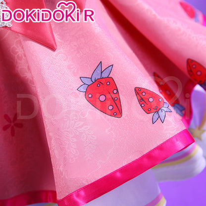 【Size XS-3XL】DokiDoki-R Cosplay Strawberry Costume Pink Dress Daring Daifuku