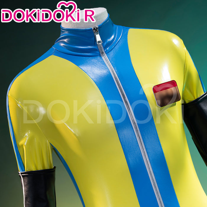 【Size XS-3XL】DokiDoki-R Game Cosplay Costume Water Blue Yellow Bodysuit