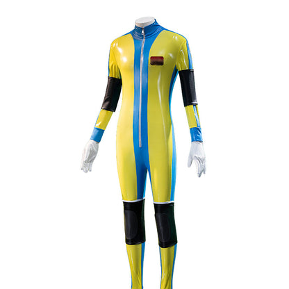【Size XS-3XL】DokiDoki-R Game Cosplay Costume Water Blue Yellow Bodysuit