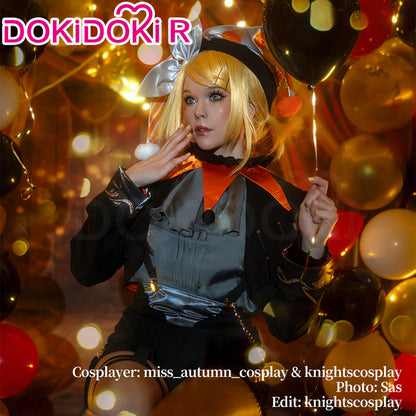 【Size XS-3XL】DokiDoki-R Game Cosplay Orange / Yellow Circus Costumes Circus Osaka Enjoy 2024