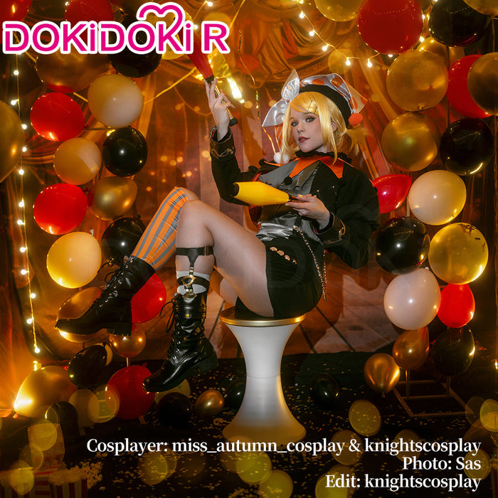 【Size XS-3XL】DokiDoki-R Game Cosplay Orange / Yellow Circus Costumes Circus Osaka Enjoy 2024