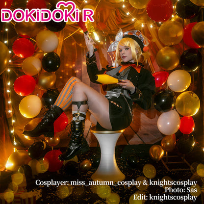 【Size XS-3XL】DokiDoki-R Game Cosplay Orange / Yellow Circus Costumes Circus Osaka Enjoy 2024