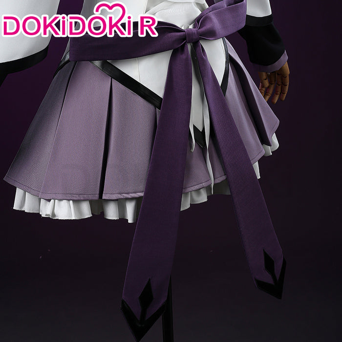 【Size XS-XL】DokiDoki-R Anime Cosplay White Purple Dress Costume