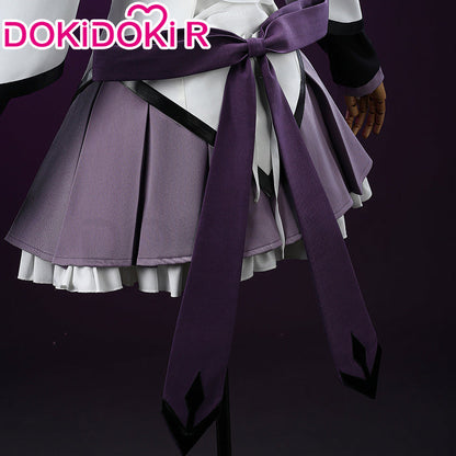 【Size XS-XL】DokiDoki-R Anime Cosplay White Purple Dress Costume