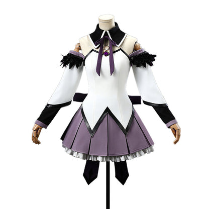 【Size XS-XL】DokiDoki-R Anime Cosplay White Purple Dress Costume