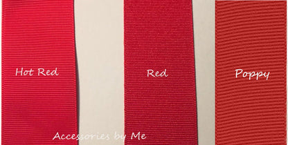 Sparkly Red Black Silver Ponytail Bow