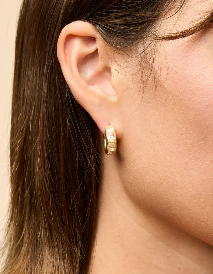 Spartina 449 Manor Gem Hoop Earrings Crystal Spartina 449 Manor Gem Hoop Earrings Crystal Earrings