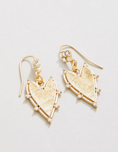 Spartina 449 Noble Heart Earrings Crystal Spartina 449 Noble Heart Earrings Crystal | Gold Drop Earrings Earrings