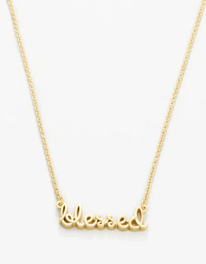 Spartina 449 Sea La Vie Blessed Script Necklace Spartina 449 Sea La Vie Blessed Script Necklace Necklaces