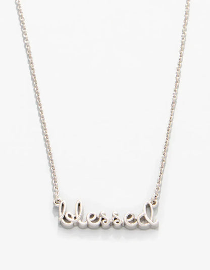 Spartina 449 Sea La Vie Blessed Script Necklace Spartina 449 Sea La Vie Blessed Script Necklace Necklaces