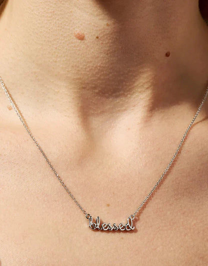 Spartina 449 Sea La Vie Blessed Script Necklace Spartina 449 Sea La Vie Blessed Script Necklace Necklaces