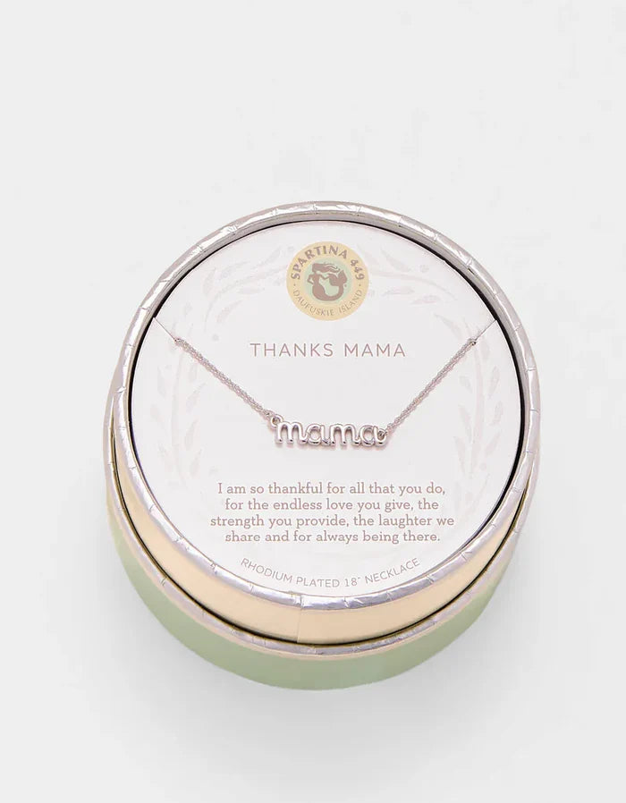 Spartina 449 Sea La Vie Thanks Mama/Script Necklace Spartina 449 Sea La Vie Thanks Mama/Script Necklace Necklaces
